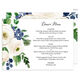 White Ivory Roses and Berries Menus Image 3 of 3